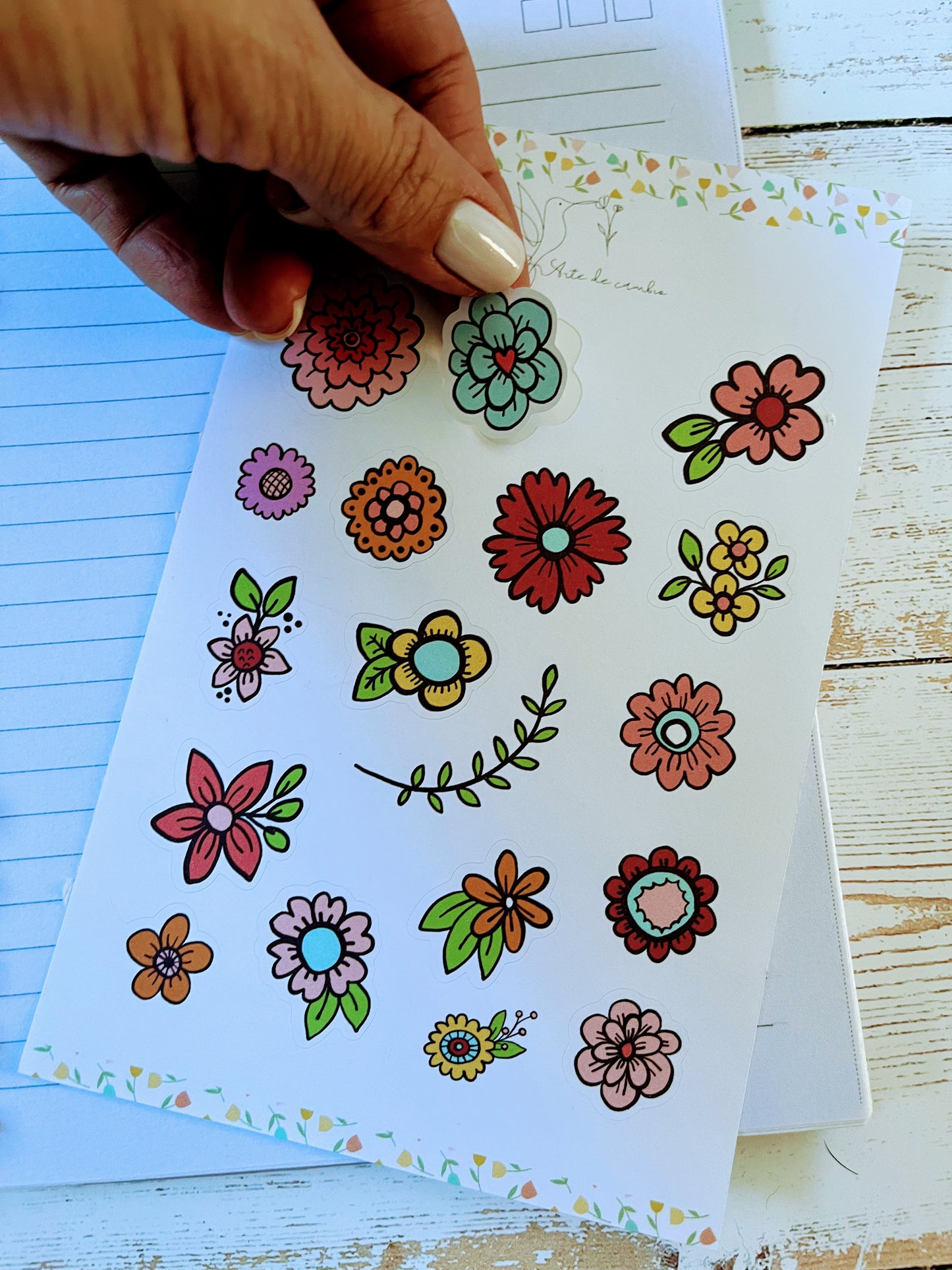 Flores de colores Stickers