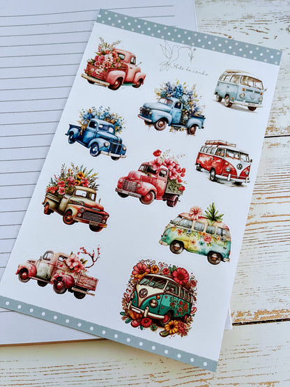 Camionetas vintage Stickers