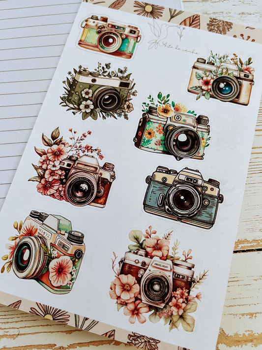 Camaras Vintage Stickers
