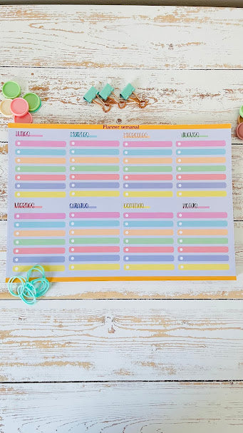Planner Semanal Color Total