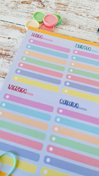 Planner Semanal Color Total