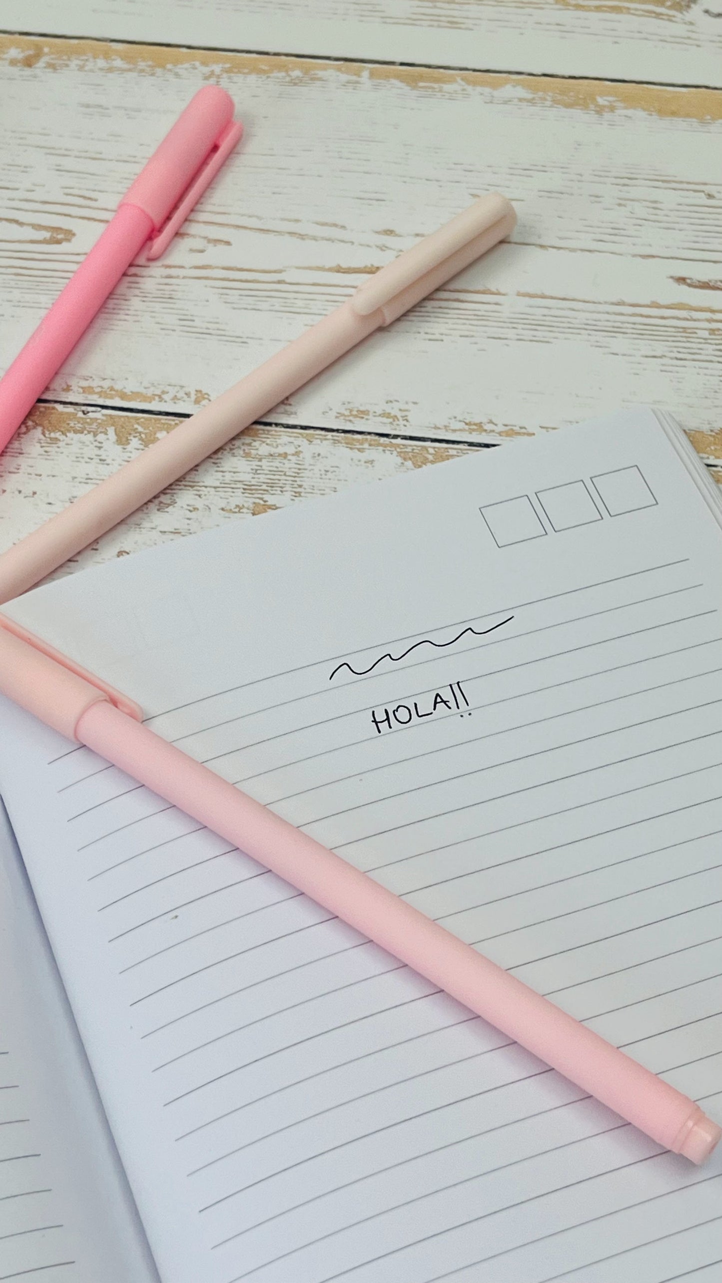 Lapicera pastel con tinta negra