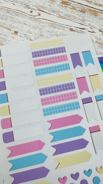 Stickers orgánicos rosa