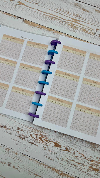 Agenda diaria color