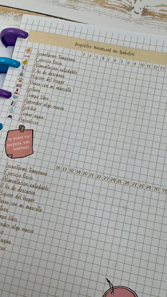 Agenda diaria color