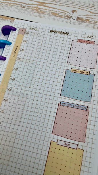Agenda diaria color