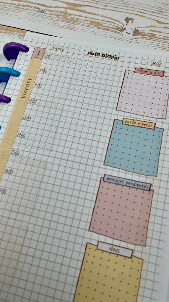 Agenda diaria color
