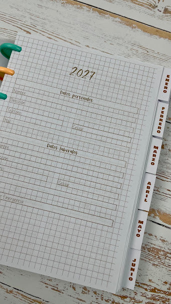 Agenda diaria neutra